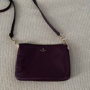 Kate Spade Deep Burgundy Crossbody Bag